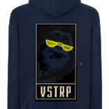 sudadera azul oscuro back